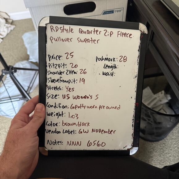 RD Style Quarter Zip Fleece Pullover Sweater US Women's S - Picture 7 of 7